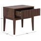 Safavieh Fidia 1-Drawer Nightstand in Dark Walnut, , large