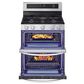 LG 6.9 cu. ft. Smart Gas Double Oven Freestanding Range with ProBake Convection and Air Fry in Stainless Steel, , large