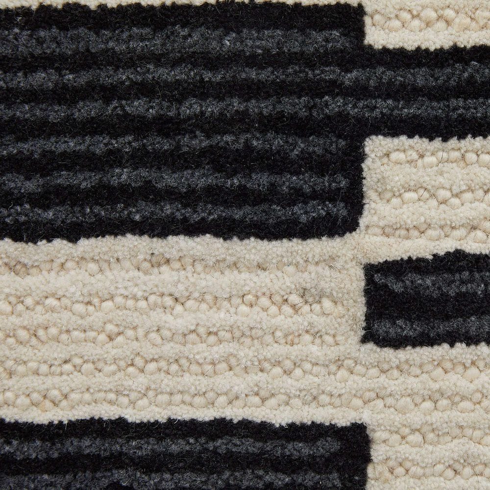 Feizy Maguire 8901F 3&#39;6&quot; x 5&#39;6&quot; Ivory and Black Area Rug, , large