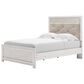 Ashley Altyra Full Panel Bed in White with LED Headboard, , large