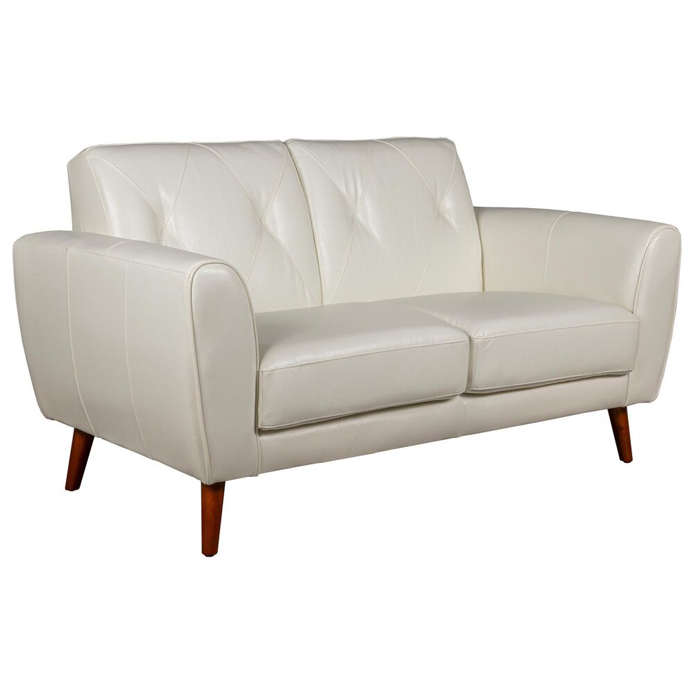 Mayberry Hill Sonata Stationary Loveseat in Ling Dian White, , large