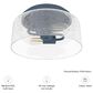Hunter Hartland 2-Light Flush Mount in Indigo Blue, , large