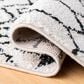 Safavieh Tulum TUL229B 2" x 13" Ivory and Black Runner, , large