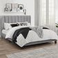 Richlands Furniture Crestone Queen Upholstered Platform Bed in Gray, , large