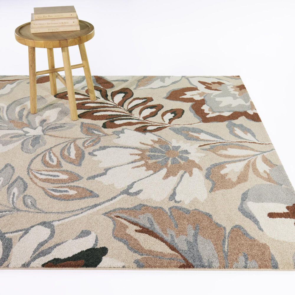 Balta Rugs Reverie Torrey Blue and Rust 5'3" x 7' Area Rug, , large