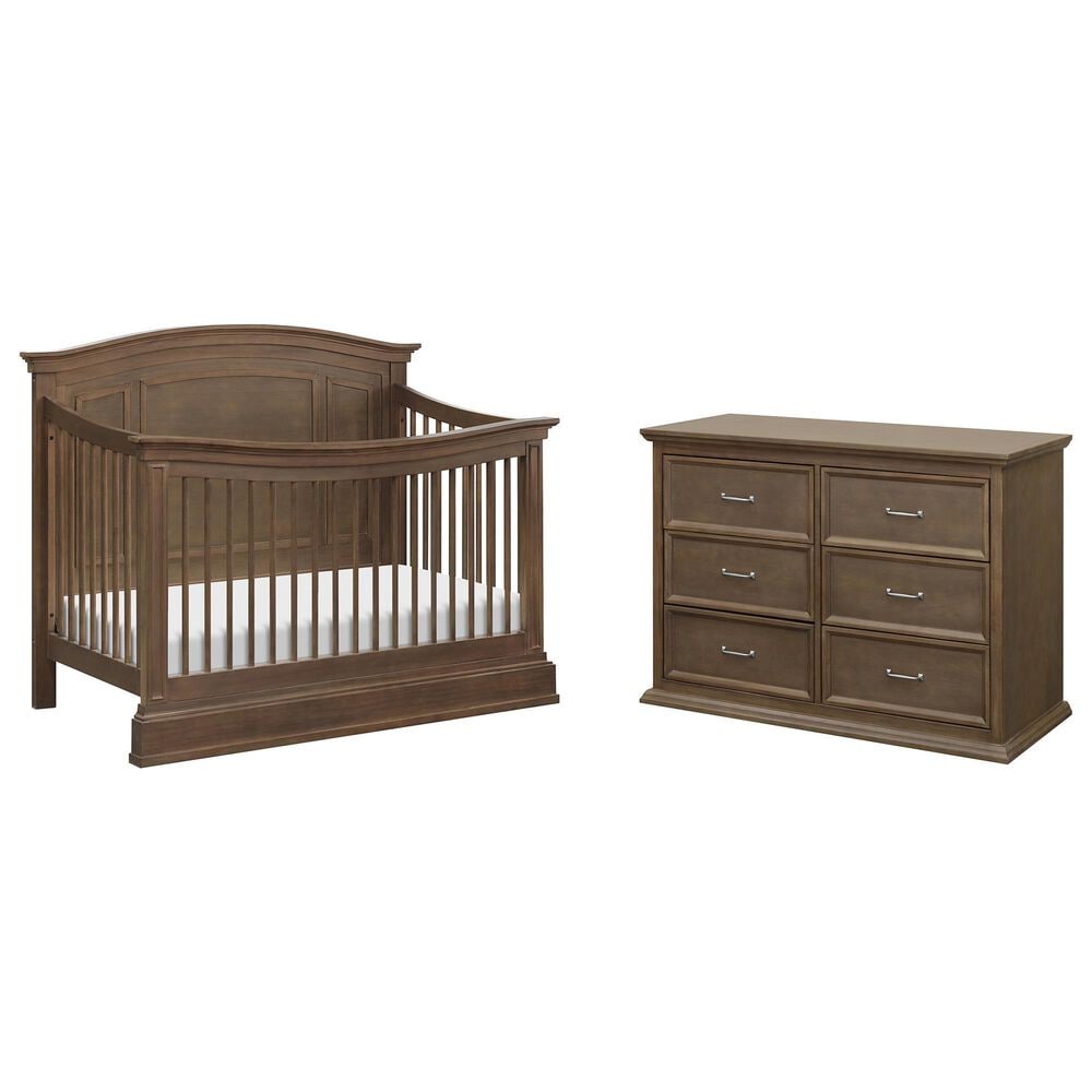 Million Dollar Baby Classic Durham And Foothill Louis 2 Piece Nursery Set In Derby Brown Nebraska Furniture Mart