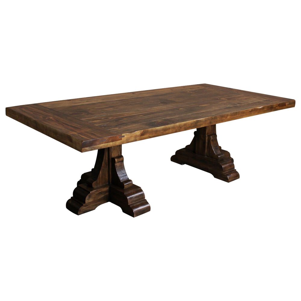Horizon Home San Marcos and Montecristo 7-Piece Rectangular Dining Set in Brown, , large