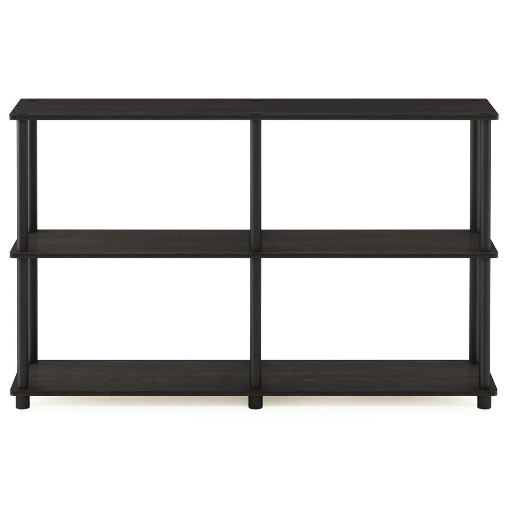 HOMLUX Turn-N-Tube 3-Tier Double Size Storage Display Rack in Espresso and Black, , large