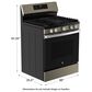 GE Appliances 30" Freestanding Gas Convection Range in Fingerprint Resistant Slate, , large