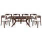 Furniture of America Hadsten and Romont 7-Piece Rectangular Dining Set in Rich Walnut, , large