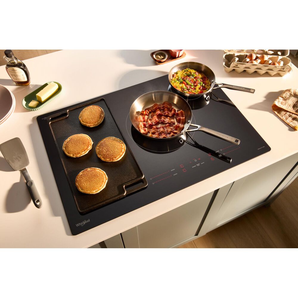 Whirlpool 36" Induction Cooktop Temp Cook Technology in Black, , large