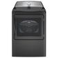 GE Profile 7.4 Cu. Ft. Electric Dryer with Sanitize Cycle and Sensor Dry in Diamond Gray, , large