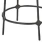 Jamie Young Ashbourne Counter Stool with Beige Upholstery in Black, , large