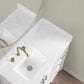 37B 19mm Carrara Marble Side Splash in Bright White, , large