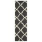 Safavieh Dallas Shag SGD257A-26 2"3" x 6" Dark Grey/Ivory Runner, , large