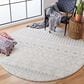 Safavieh Tulum 5" Round Ivory and Light Grey Area Rug, , large