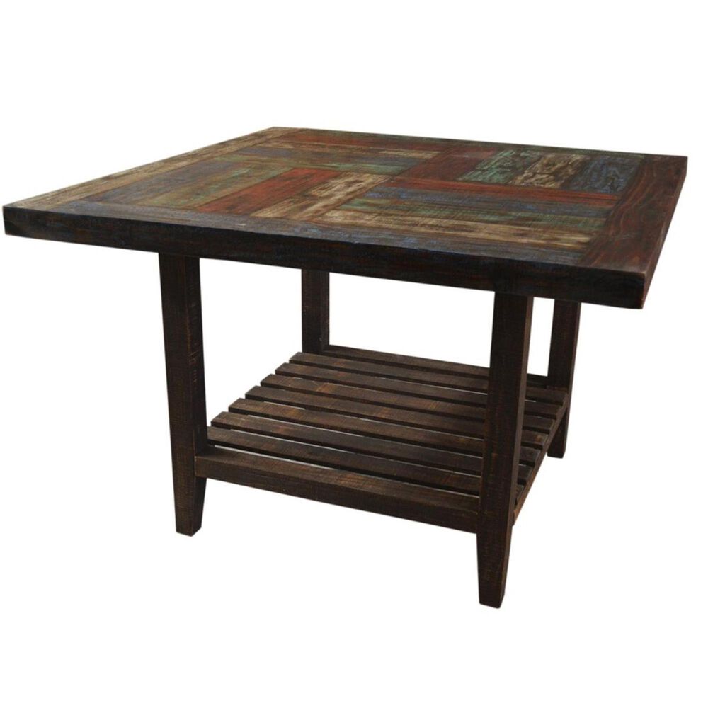 Santa Fe Rustic Rustic Counter Height Dining Table in Multi-Colored - Table Only, , large