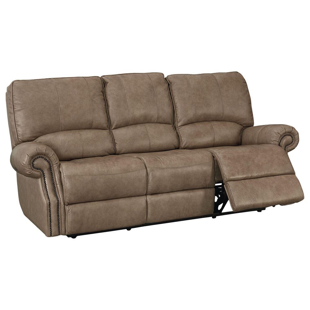 Bassett Prescott Power Reclining Sofa with Power Headrests in Wheat, , large