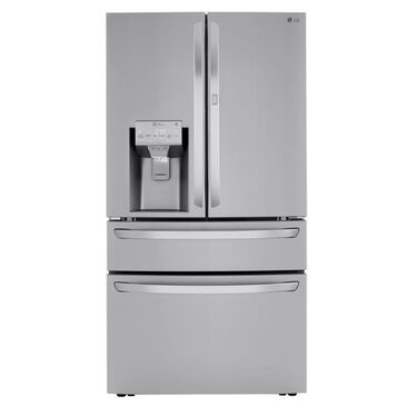 LG 23 Cu. Ft. Smart Wi-Fi Enabled Counter-Depth Refrigerator with Craft Ice Maker - Stainless Steel, , large
