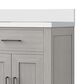 Lexora Home Abbey 60" Double Bathroom Vanity in White Oak with 2 cm White Cultured Marble Top and Rectangular Sinks, , large