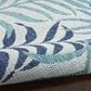 Nourison Garden Oasis Nature Blue 4" x 6" Indoor/Outdoor Area Rug, , large