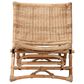 Baxton Studio Herrara Rattan Foldable Lounge Chair in Natural Brown Antique, , large