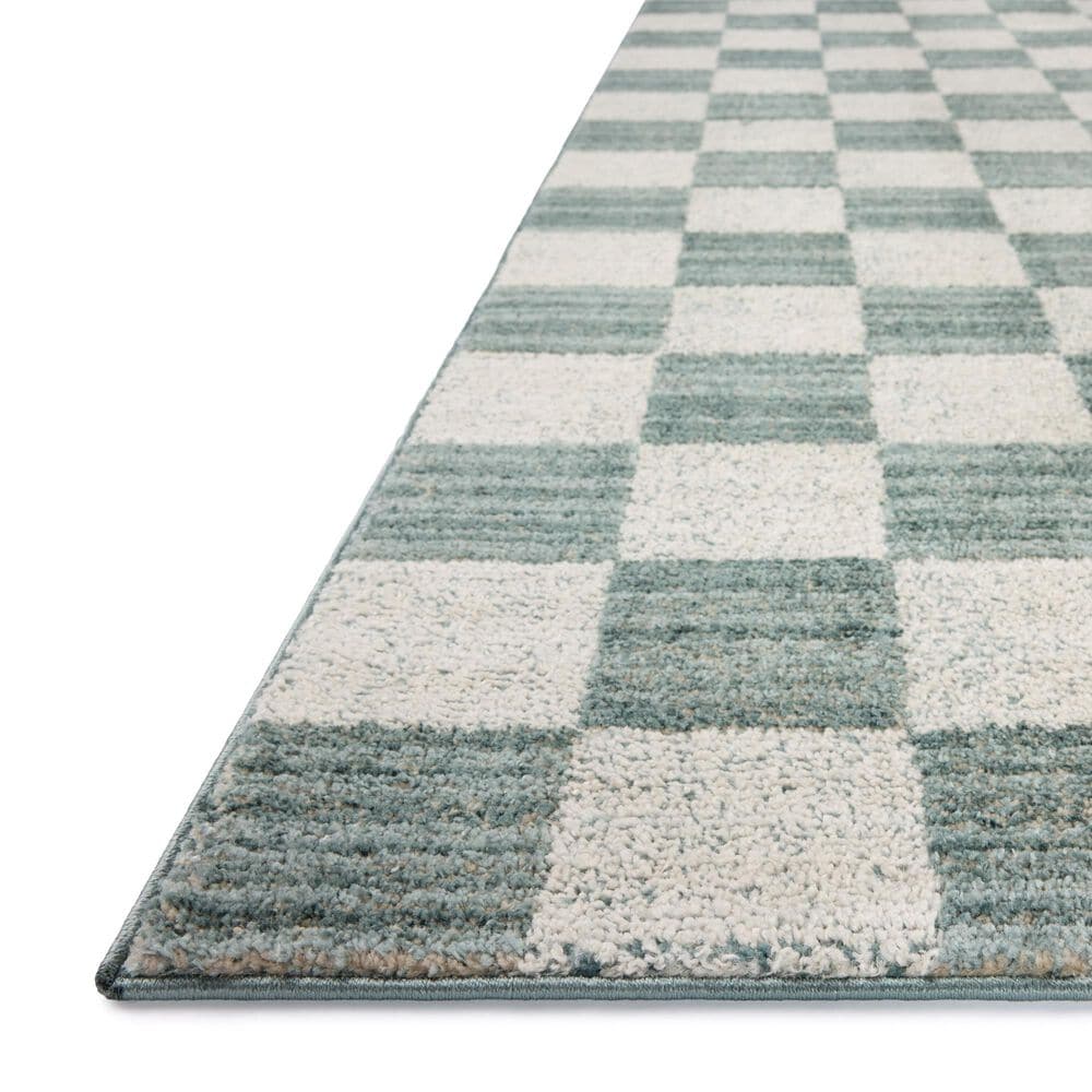 Chris Loves Julia x Loloi Calvin Blue and Ivory 6'3" x 9'6" Area Rug, , large