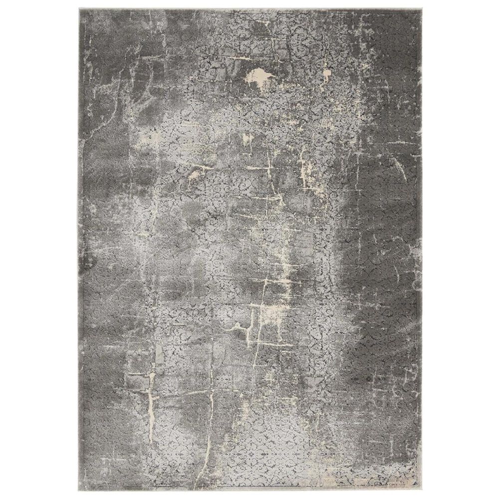 Nourison Heritage KI353 8" x 10"5" Charcoal Area Rug, , large