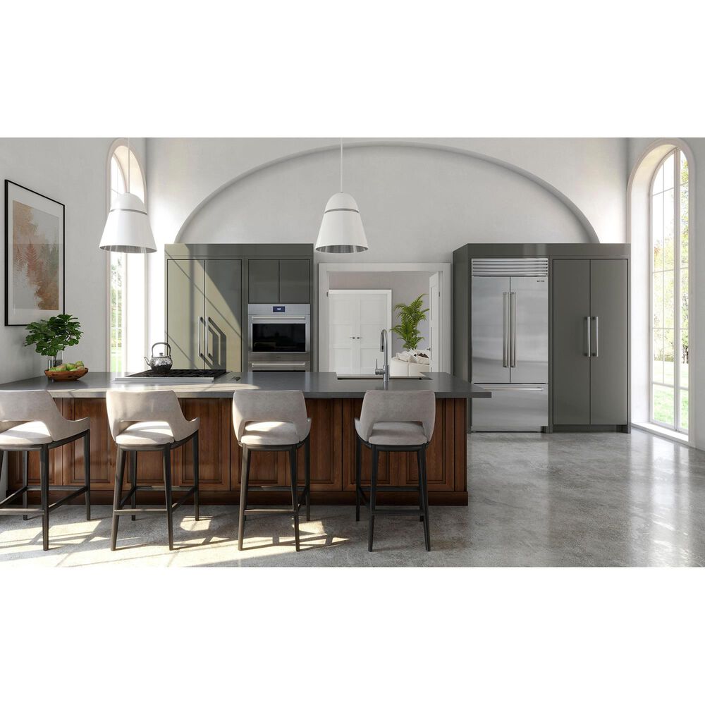 Sub Zero 20.5 Cu. Ft. Classic French Door Refrigerator with Pro Handle and Internal Dispenser in Stainless Steel, , large