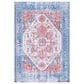 Safavieh Serapi  4" x 6" Rust and Blue Area Rug, , large