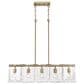 Golden Lighting Serenity 5-Light Linear Pendant in Modern Brass, , large