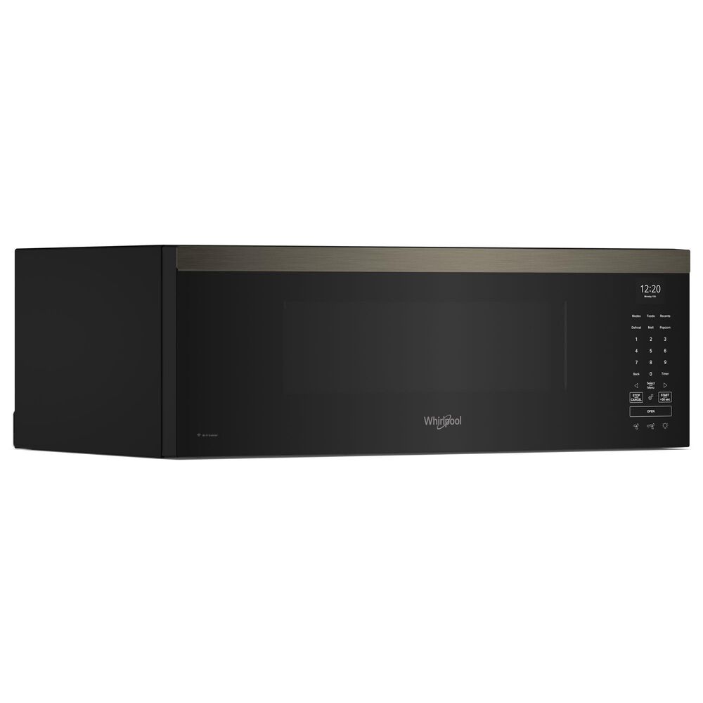 Whirlpool 1.1 Cu. Ft. Low Profile Microwave Hood Combination in Black Stainless, , large