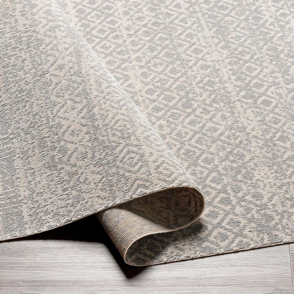 Surya Lavadora  6&#39;7&quot; x 9&#39; Gray and Light Gray Area Rug, , large