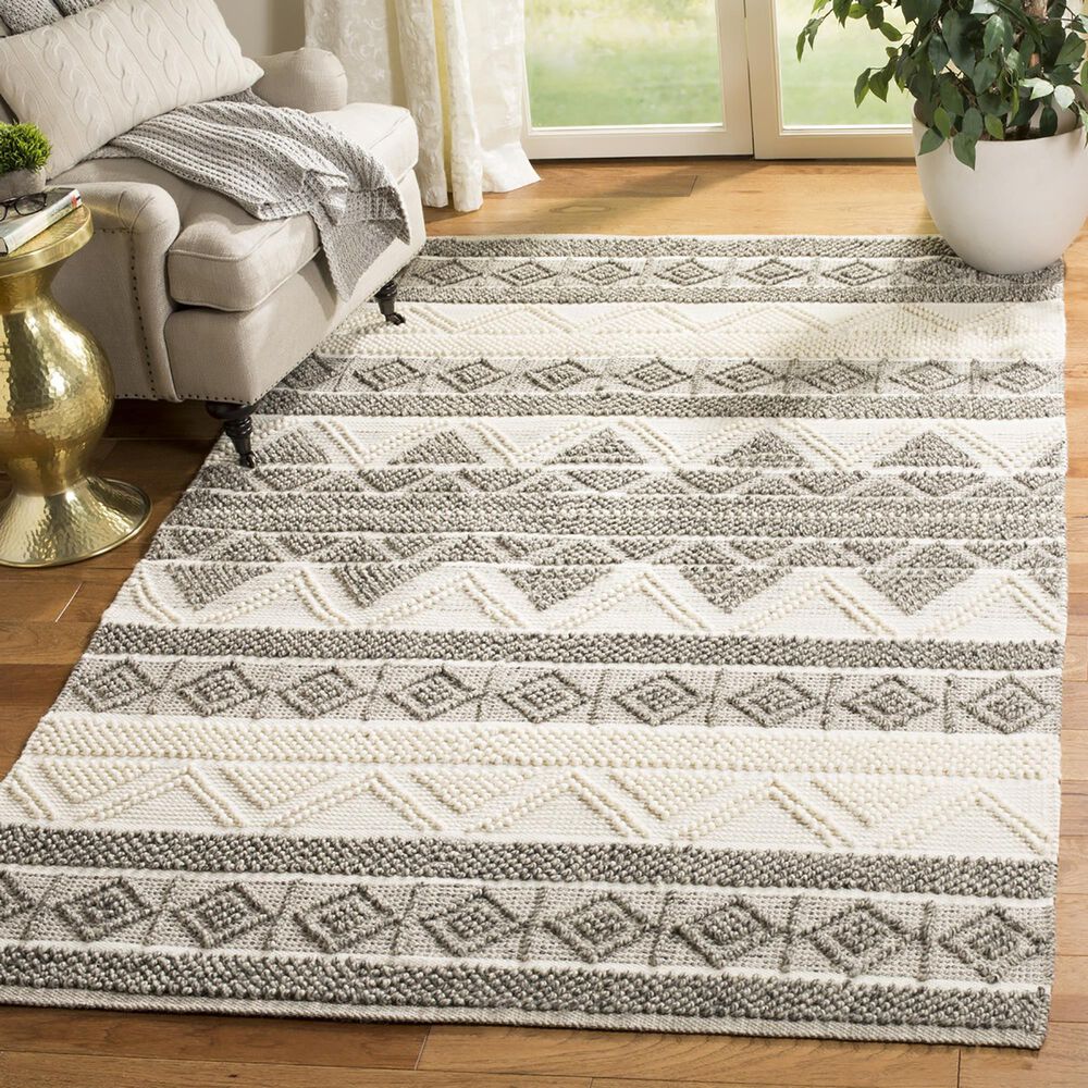 Safavieh Natura 5&#39; x 8&#39; Ivory and Grey Area Rug, , large