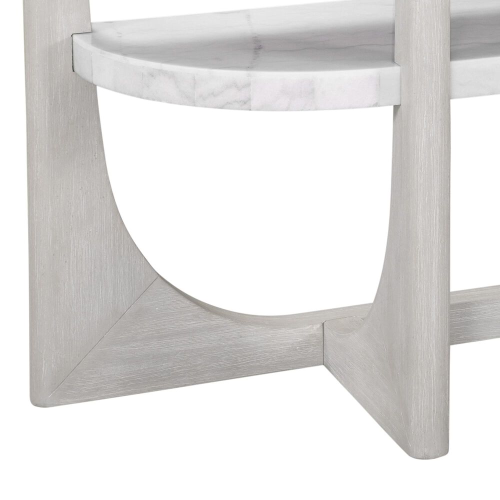 Bassett Mirror Gavin Console Table in White and Driftwood, , large