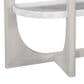 Bassett Mirror Gavin Console Table in White and Driftwood, , large