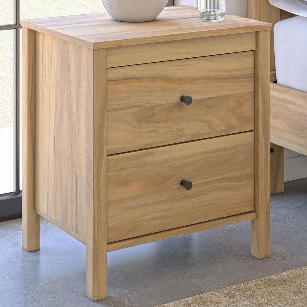 Ashley Bermacy 2-Drawer Nightstand in Light Brown, , large