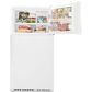Whirlpool 21 Cu. Ft. 33" Wide Top Freezer Refrigerator in White, , large