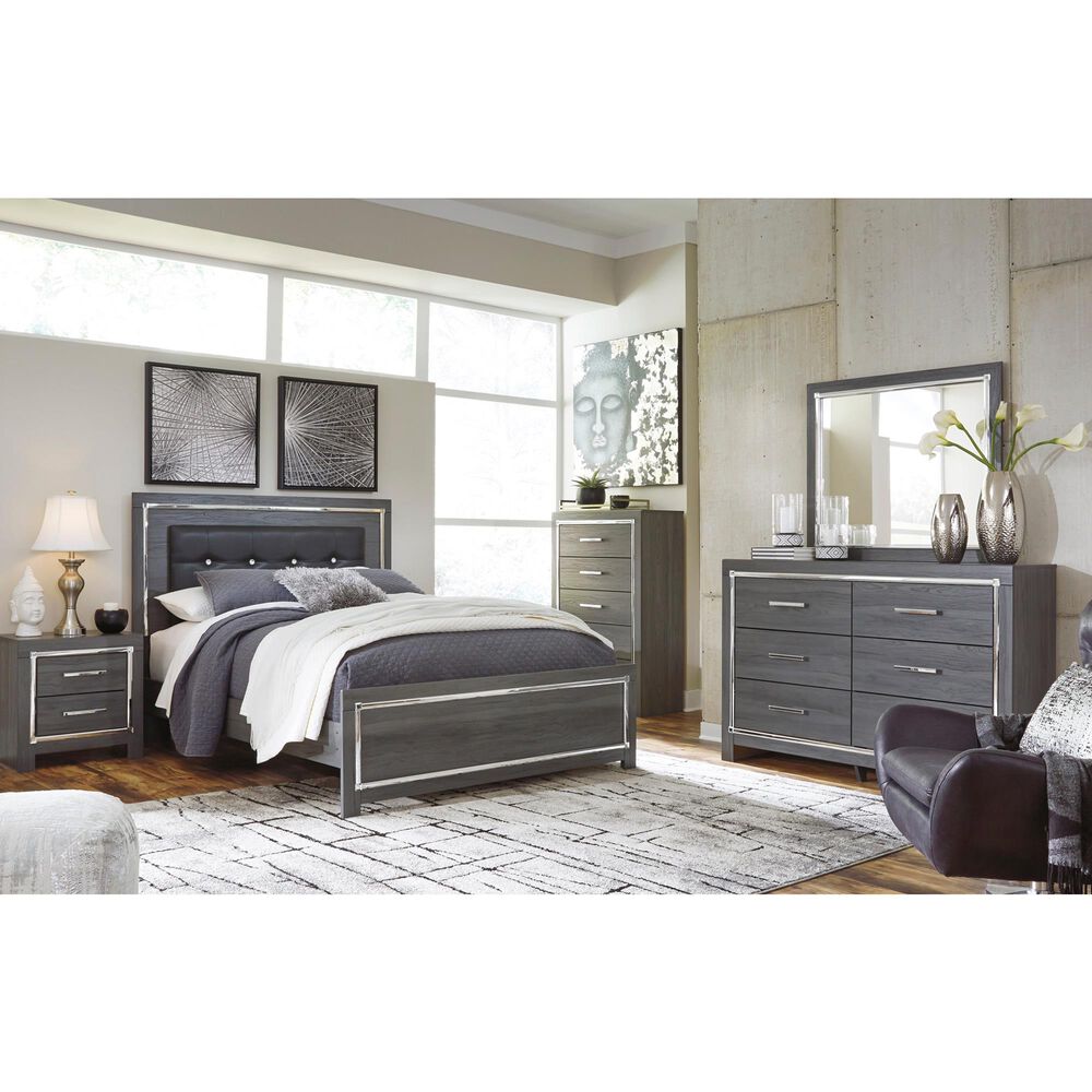 Ashley Lodanna 5-Drawer Chest in Gray, , large