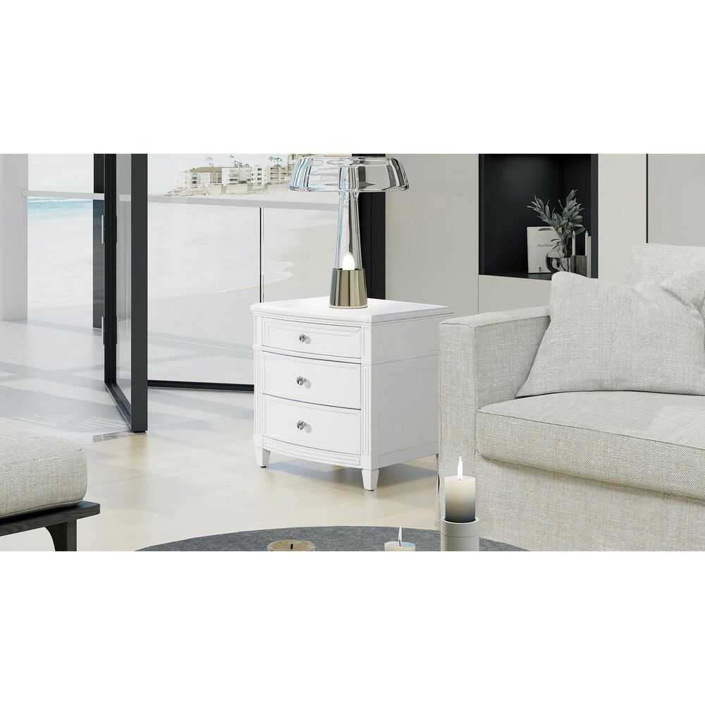 Jennifer Taylor Home Dauphin End Table in Merino White, , large