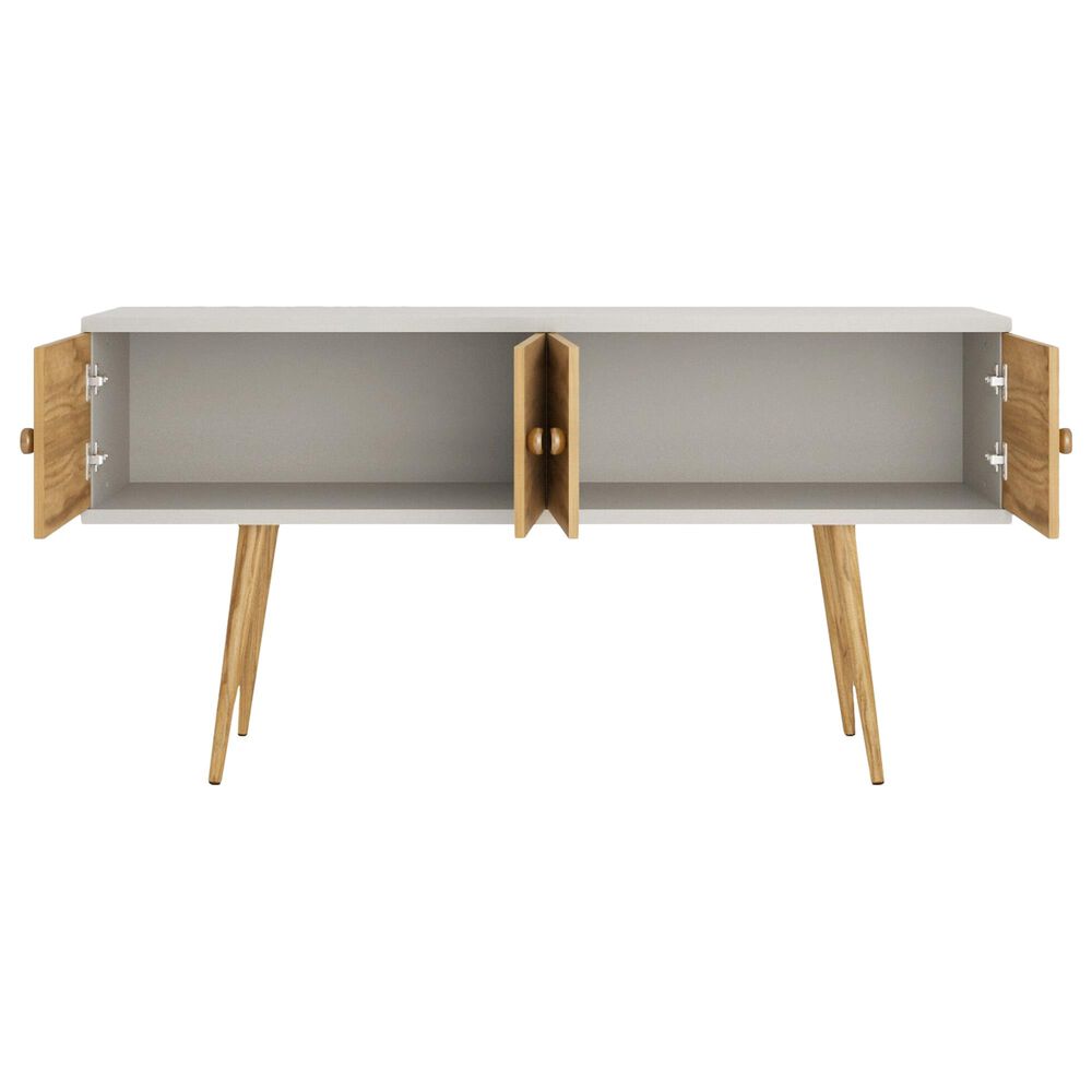 Dayton Theodore 60&quot; Sideboard in Off White/Cinnamon, , large