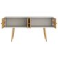 Dayton Theodore 60" Sideboard in Off White/Cinnamon, , large
