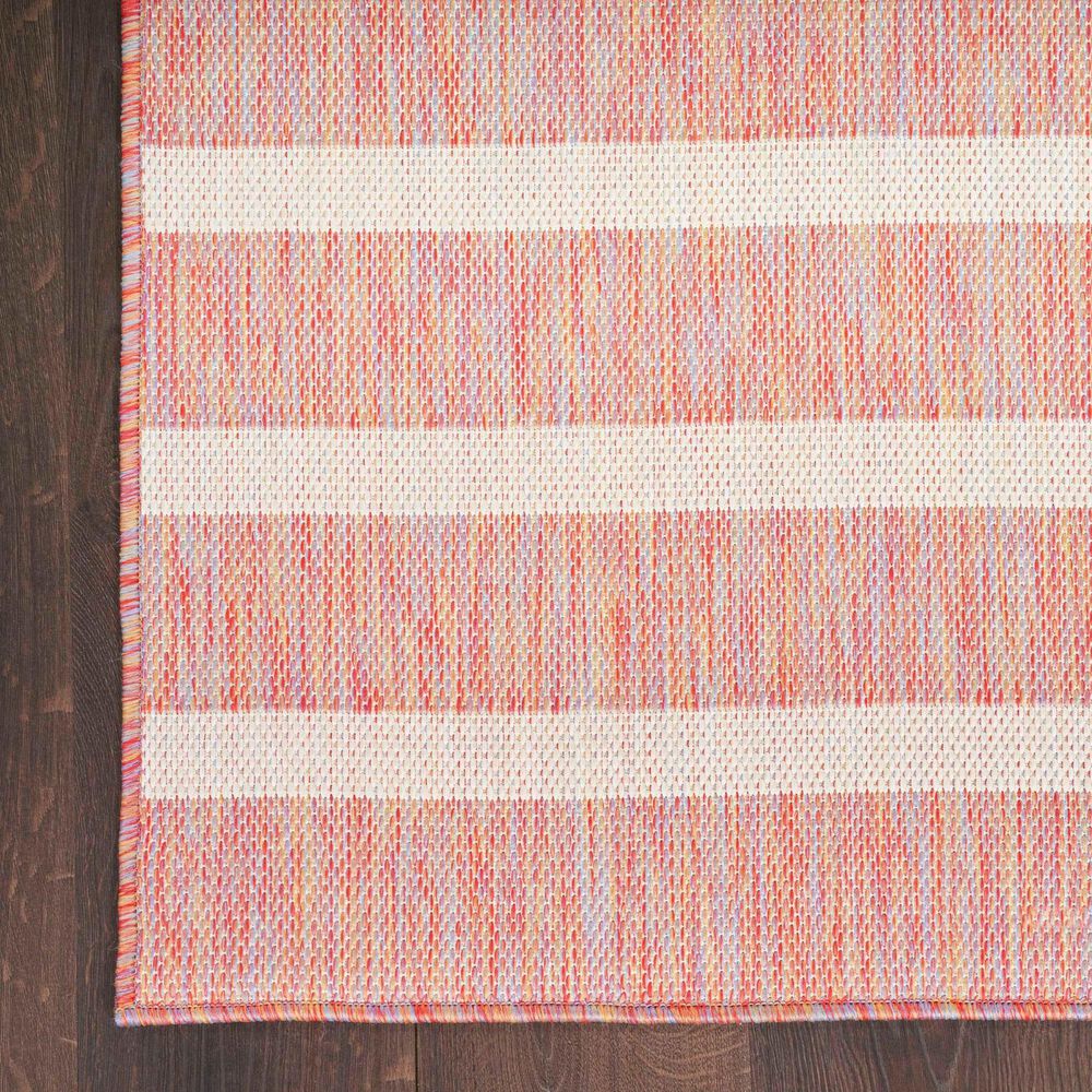 Nourison Positano POS03 Rainbow and Ivory 8&#39; x 10&#39; Indoor/Outdoor Area Rug, , large