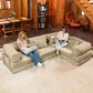 Jaxx Unsofa 2-Piece Modular Right Facing L-Shaped Sectional in Sand, , large