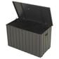 HOMLUX 200-Gallon Outdoor Metal Storage Deck Box in Gray, , large