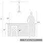 Golden Lighting Keating 1-Light Pendant in Antique Black Iron, , large