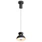 Golden Lighting Vintra LED 1-Light Pendant in Sand Black with Chrome, , large