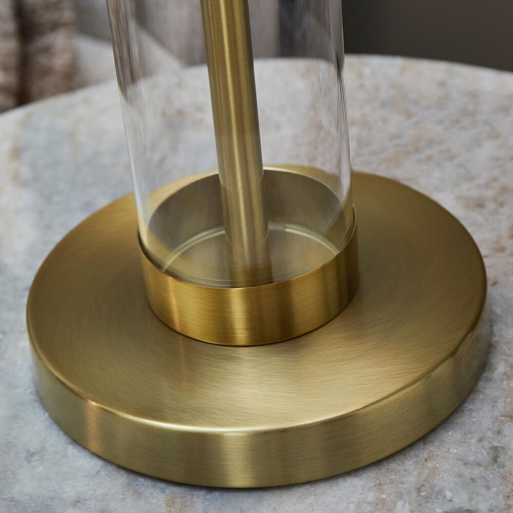 Ashley Orenman Table Lamp in Clear and Brass &#40;Set of 2&#41;, , large