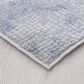 Amer Rugs Hamilton 10"3" x 14" Gray and Blue Area Rug, , large