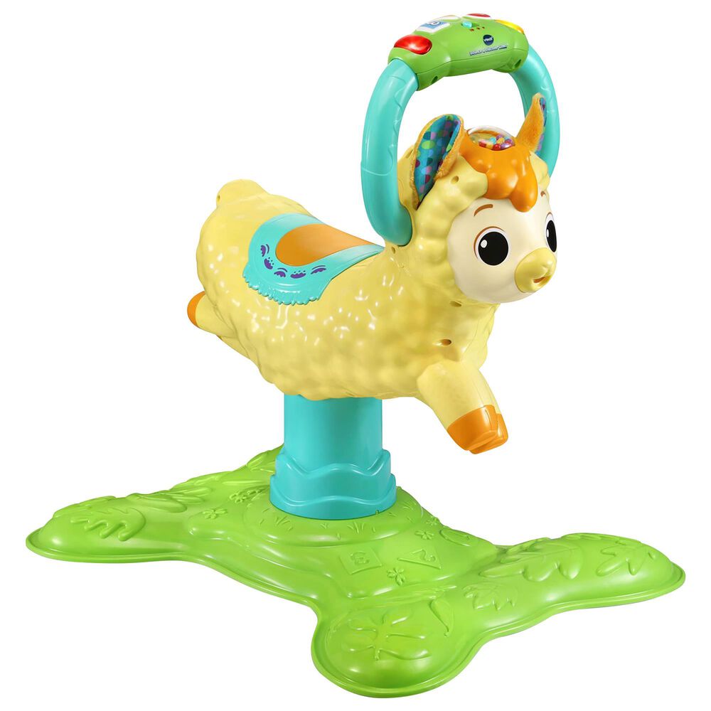 Vtech Toys Bounce and Discover Llama Interactive Indoor Ride-On Toy, , large